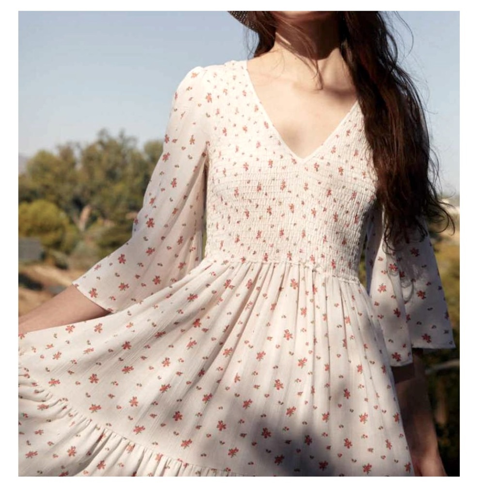 Christy Dawn Basil dress in Rosebud Ditsy